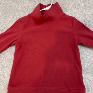 Dudley Stephens Park Slope Turtleneck, Red, Size L, Vello Fleece